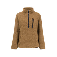 Laden Sie das Bild in den Galerie-Viewer, Lammfleece-Sweatshirt mit Reißverschluss