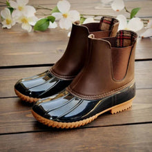 Laden Sie das Bild in den Galerie-Viewer, Regenfeste Stiefeletten mit runder Zehenpartie für Damen
