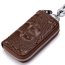 Laden Sie das Bild in den Galerie-Viewer, Schlüsseletui aus Leder mit Krokodilmuster