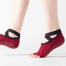 Laden Sie das Bild in den Galerie-Viewer, Damen Rutschfeste Yoga-Socken