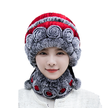 Laden Sie das Bild in den Galerie-Viewer, Rex-Kaninchenfellmütze