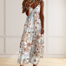 Laden Sie das Bild in den Galerie-Viewer, Damen Langes Sommer-Strandkleid