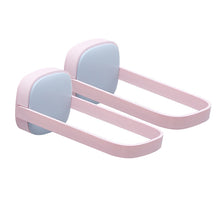 Laden Sie das Bild in den Galerie-Viewer, Faltbares U-förmiges zweireihiges Kleiderbügel Lagerregal