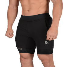 Laden Sie das Bild in den Galerie-Viewer, Schnell trocknende, doppellagige, elastische Shorts