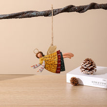 Laden Sie das Bild in den Galerie-Viewer, Weihnachtskreativer Gemalter Engelsdekorationsanhänger
