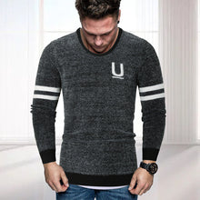 Laden Sie das Bild in den Galerie-Viewer, Herren gestreifter Briefpullover