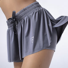 Laden Sie das Bild in den Galerie-Viewer, Sport-Fitness-Shorts Mit Kordelzug Für Damen