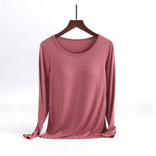 Laden Sie das Bild in den Galerie-Viewer, Damen Thermo Langarm-Shirt mit Brustpolster
