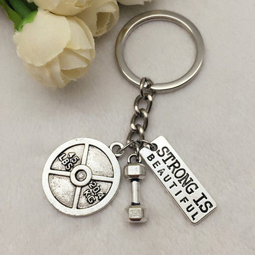 Hantel Schlüsselanhänger