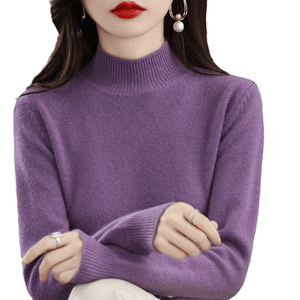 Damen-Pullover mit Stehkragen