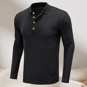 Gestreiftes Polohemd mit Revers