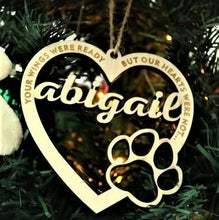 Laden Sie das Bild in den Galerie-Viewer, SANK®PERSONALISIERTE HUNDE/KATZE PFOTE WEIHNACHTSVERZIERUNG