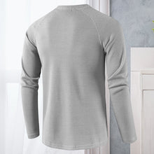 Laden Sie das Bild in den Galerie-Viewer, Einfarbiges Langärmliges T-Shirt für Herren