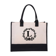 Laden Sie das Bild in den Galerie-Viewer, Leinwand Alphabet Tasche