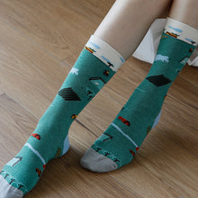 Laden Sie das Bild in den Galerie-Viewer, Bedruckte Strümpfe aus Baumwolle