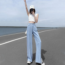 Laden Sie das Bild in den Galerie-Viewer, Jeans mit weitem Bein aus Eisseide