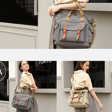 Laden Sie das Bild in den Galerie-Viewer, Damen Handtasche Umhängetasche aus Segeltuch