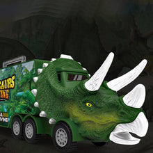 Laden Sie das Bild in den Galerie-Viewer, Kinder Dinosaurier Transport Spielzeug Lagerwagen