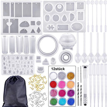 Laden Sie das Bild in den Galerie-Viewer, DIY Ohrring-Epoxid-Formen-Set