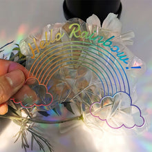 Laden Sie das Bild in den Galerie-Viewer, Adsorption Regenbogen Glas Fenster Aufkleber (Zufälliger Stil, 10 Stück)