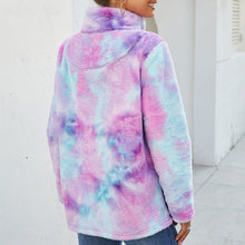 Laden Sie das Bild in den Galerie-Viewer, Plüschjacke mit Regenbogenverlauf