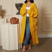 Laden Sie das Bild in den Galerie-Viewer, Lange Twist-Pullover-Jacke