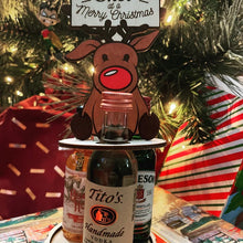 Laden Sie das Bild in den Galerie-Viewer, Weihnachtlicher Mini-Weinflaschenhalter