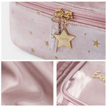 Laden Sie das Bild in den Galerie-Viewer, Kosmetiktasche aus Samt mit großem Fassungsvermögen+Waschtasche