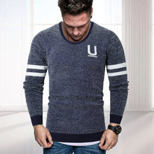 Laden Sie das Bild in den Galerie-Viewer, Herren gestreifter Briefpullover