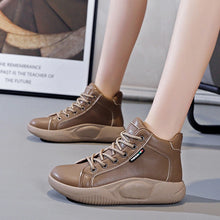 Laden Sie das Bild in den Galerie-Viewer, Damen High Top Freizeitschuhe mit dicken Sohlen