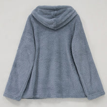 Laden Sie das Bild in den Galerie-Viewer, Einfarbiges Verdicktes Kapuzen-Sweatshirt