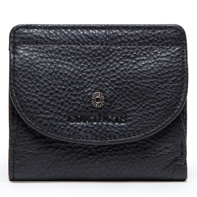 Damen faltbare Ledergeldbörse