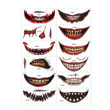 Laden Sie das Bild in den Galerie-Viewer, Gruseliges Temporäres Halloween-Tattoo