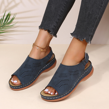 Laden Sie das Bild in den Galerie-Viewer, Sommer Damen Cutout Wedge Sandalen