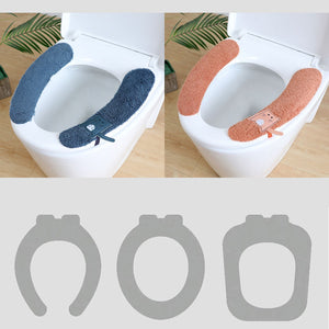 Waschbare Toilettensitzauflage aus Plüsch