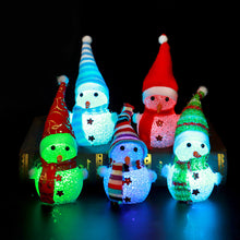 Laden Sie das Bild in den Galerie-Viewer, LED-Nachtlicht des Weihnachtsschneemanns