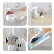 Laden Sie das Bild in den Galerie-Viewer, Multifunktionale Spülhandschuhe mit Zauberbürste aus Gummi