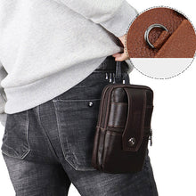 Laden Sie das Bild in den Galerie-Viewer, Multifunktionale Handy-Gürteltasche Aus Leder
