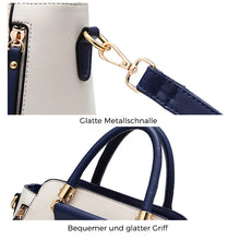 Laden Sie das Bild in den Galerie-Viewer, Modische Kontrast-Handtasche Aus PU-Leder