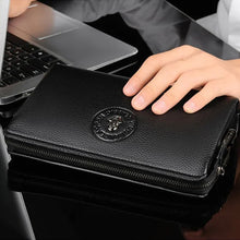 Laden Sie das Bild in den Galerie-Viewer, Diebstahlsichere Herrenhandtasche mit Zahlenschloss