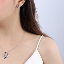 Laden Sie das Bild in den Galerie-Viewer, Herzförmige Strass-Halskette