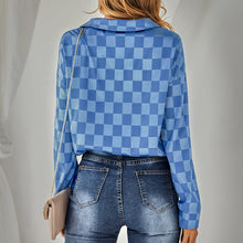 Laden Sie das Bild in den Galerie-Viewer, Lässiges Kariertes Jacquard-Hemd