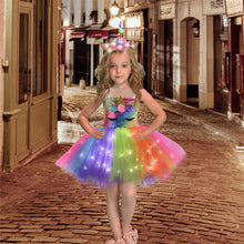 Laden Sie das Bild in den Galerie-Viewer, Beleuchtetes Einhorn Prinzessinnenkleid