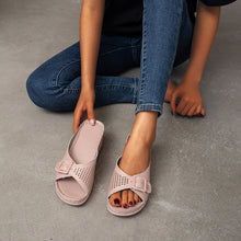 Laden Sie das Bild in den Galerie-Viewer, Damen lässige modische Plateauschuhe mit Keilabsatz