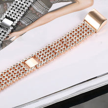 Laden Sie das Bild in den Galerie-Viewer, Iwatch Metallarmband mit Strasssteinen