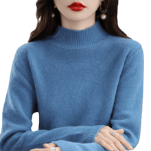 Laden Sie das Bild in den Galerie-Viewer, Damen-Pullover mit Stehkragen