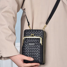 Laden Sie das Bild in den Galerie-Viewer, Einfache Mini-Umhängetasche mit doppeltem Reißverschluss