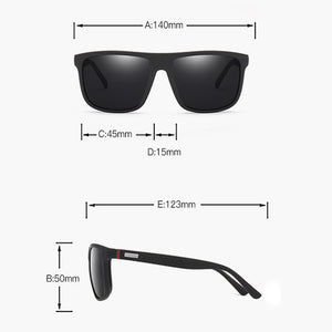 2021 polarisierte Sonnenbrille mit schwarzem Rahmen