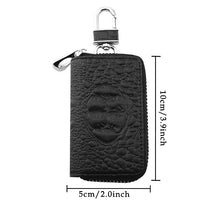 Laden Sie das Bild in den Galerie-Viewer, Schlüsseletui aus Leder mit Krokodilmuster