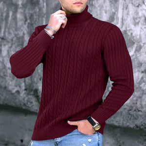 Lässiger Langärmliger Rollkragenpullover für Herren